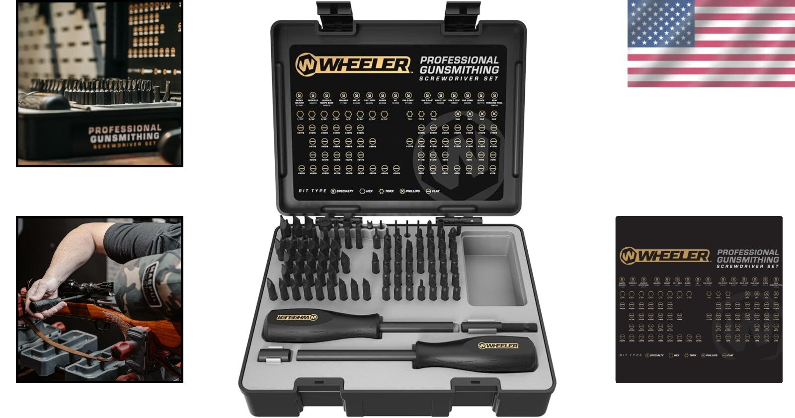 Lightweight Gunsmithing Screwdriver Set - 89 Pieces with Case for Precision