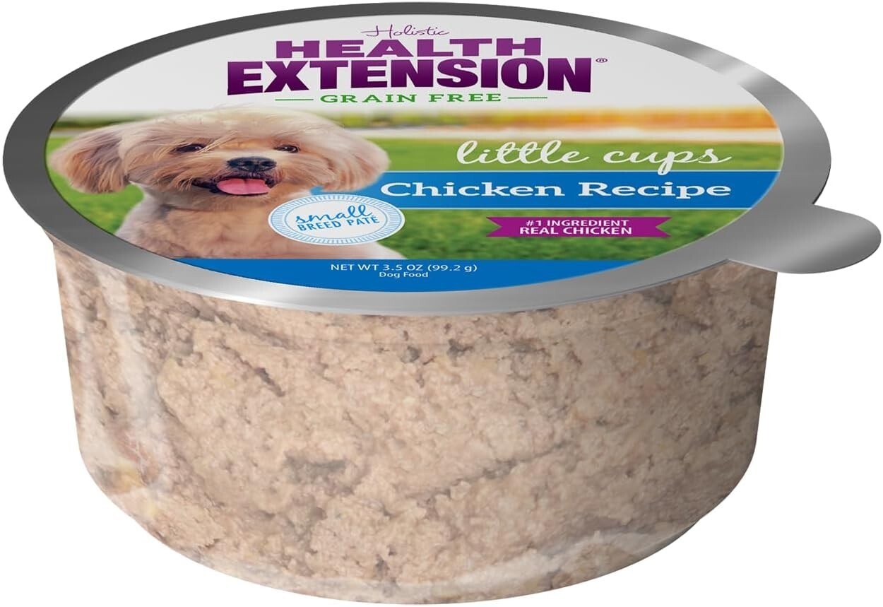 Grain-Free Chicken Pate Wet Dog Food for Small Breeds - 3.5 oz Cups (Case of 12)