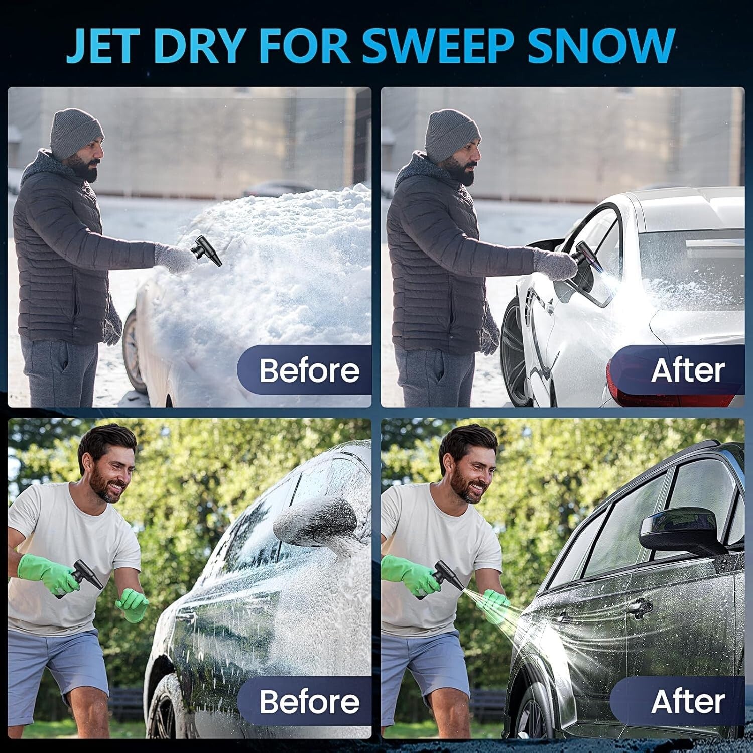 Portable Keyboard Cleaning Duster - 300G Wind Pressure and Ergonomic Design