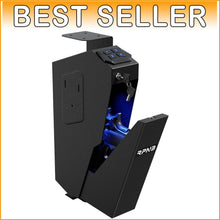 Load image into Gallery viewer, California DOJ Certified Biometric Gun Safe with Quick Access Drop-Down Lid