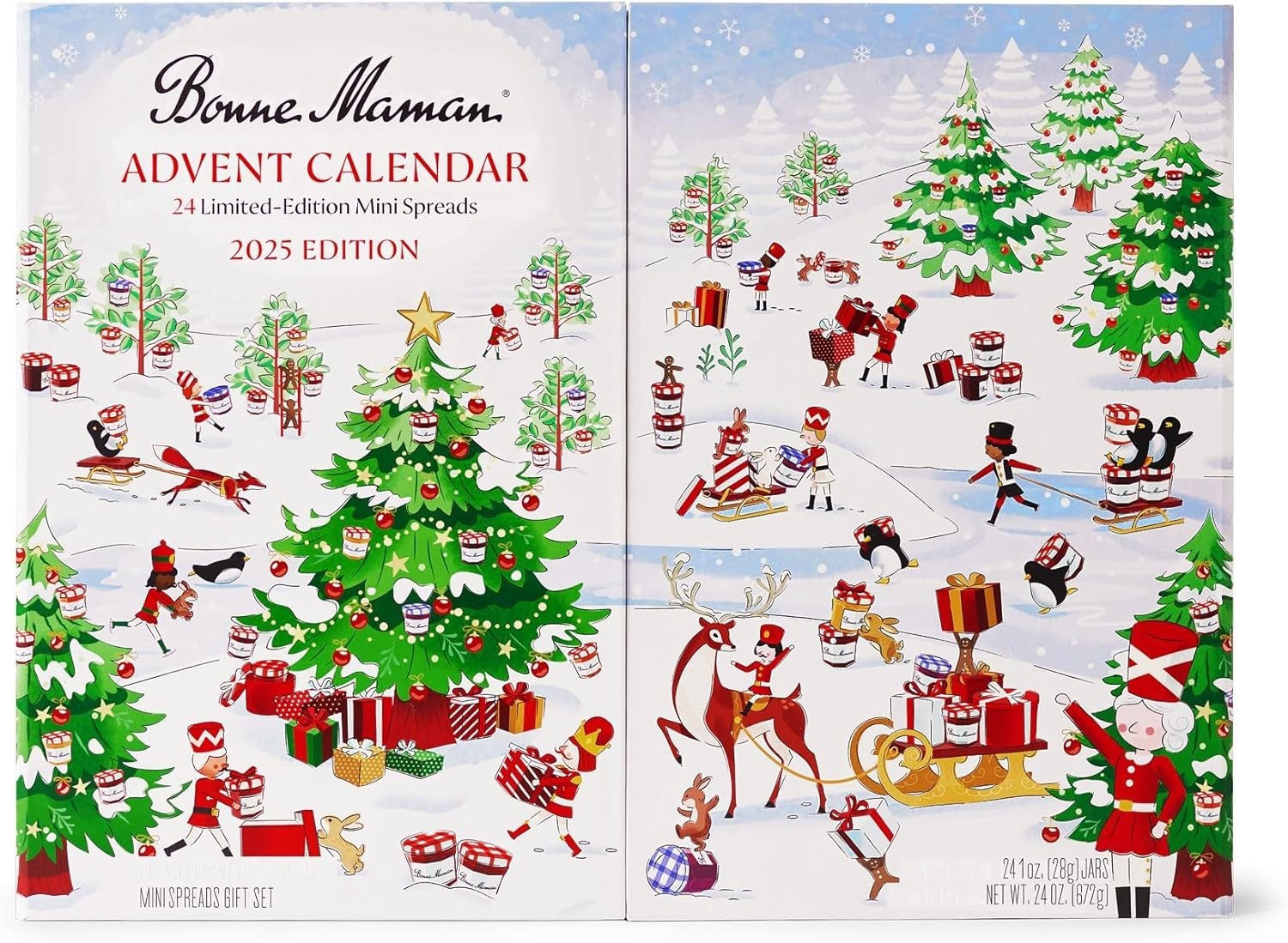 Beautifully Illustrated 2025 Advent Calendar - 24 Seasonal Flavor Surprises