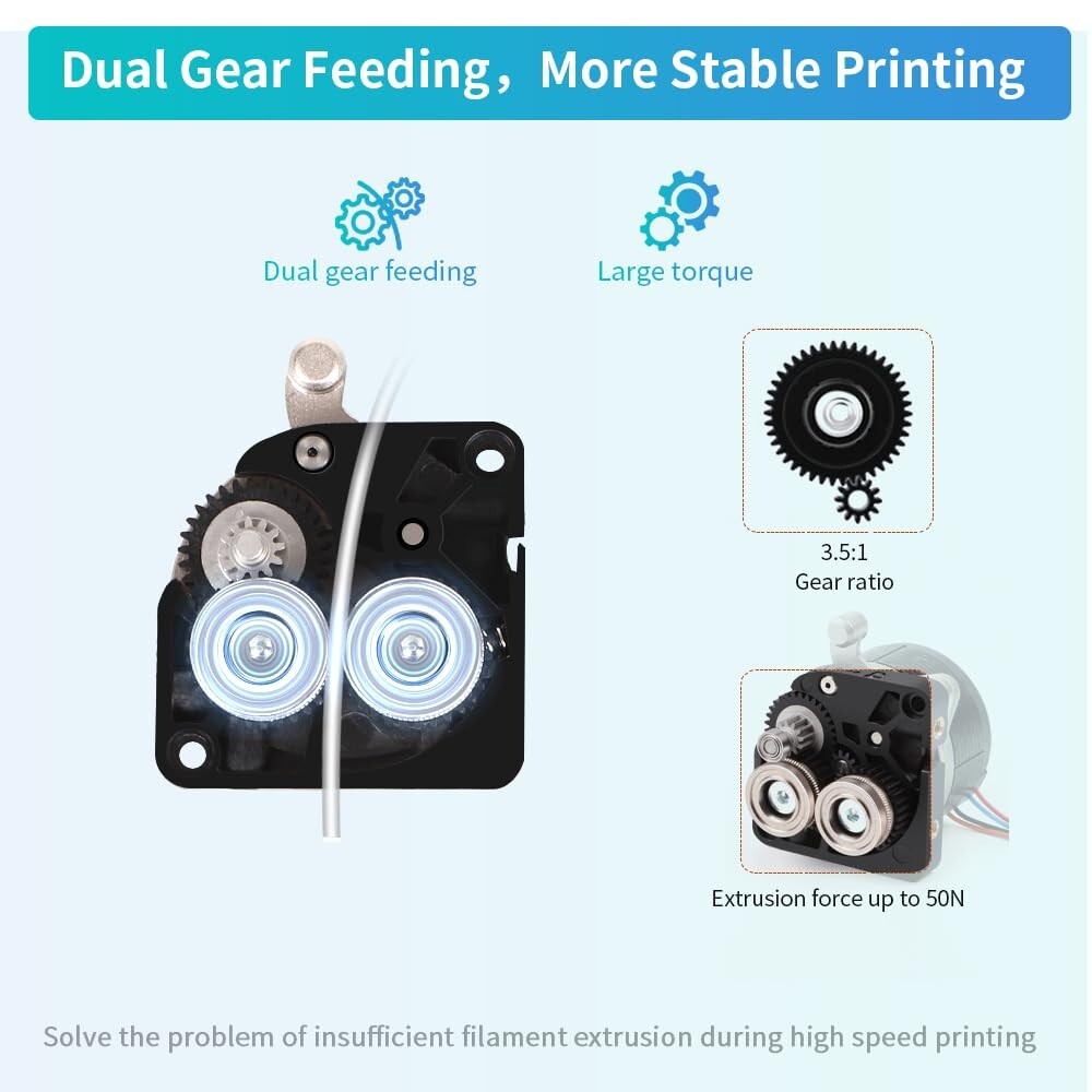 High-Performance K1 Extruder with Enhanced Filament Control & 1-Year Warranty