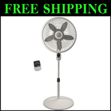 Load image into Gallery viewer, Quiet Indoor Pedestal Fan with Remote Control, Timer &amp; Adjustable Height - 18"