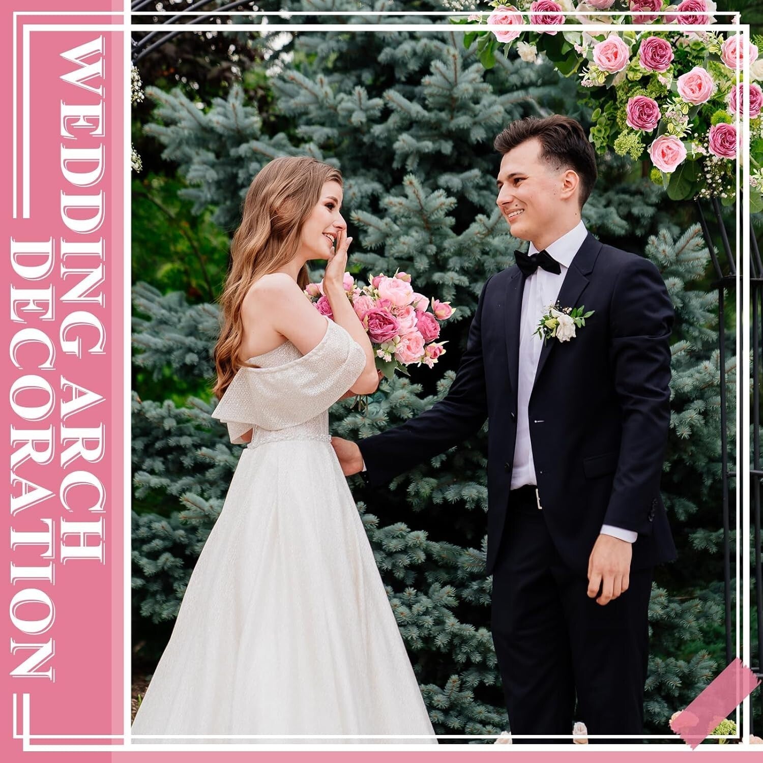 Delicate Pink & Dark Pink Artificial Peonies - Spring Wedding Centerpieces