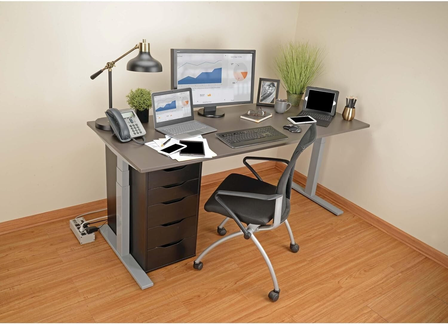 25ft Surge Protector Power Strip - 8 Outlets, Metal Housing & Lifetime Insurance