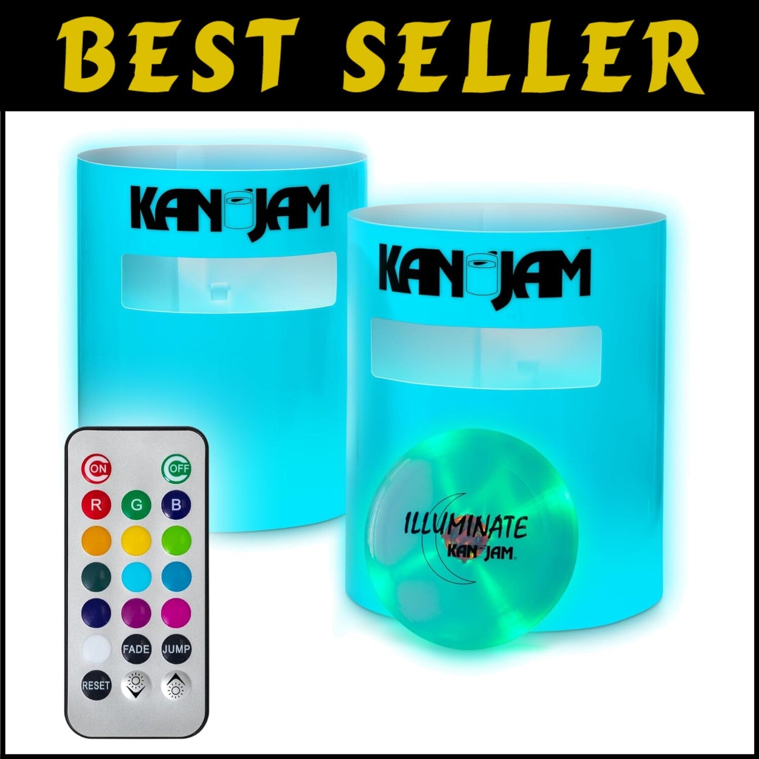 Kan Jam Illuminate - LED Outdoor Disc Toss Game with Carry Bag & Night Features