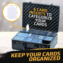 Load image into Gallery viewer, Secure Trading Card Box Holds 2700 Sleeved Cards - Durable Aluminum Design
