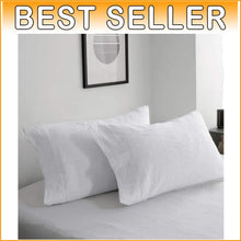 Load image into Gallery viewer, Breathable 100% French Linen King Pillowcases - Softer with Each Wash - Set of 2