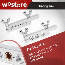 Load image into Gallery viewer, 9 Dies Complete Flaring Swage Tool Kit with Tubing Cutter &amp; Ratchet Wrench