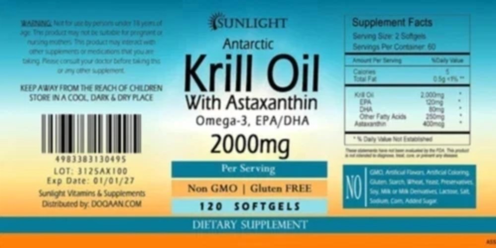 Antarctic Krill Oil 2000mg – Premium Quality Capsules | Free Shipping USA