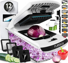 Load image into Gallery viewer, All-in-One Vegetable Chopper &amp; Grater - 12 Interchangeable Blades, Easy to Clean
