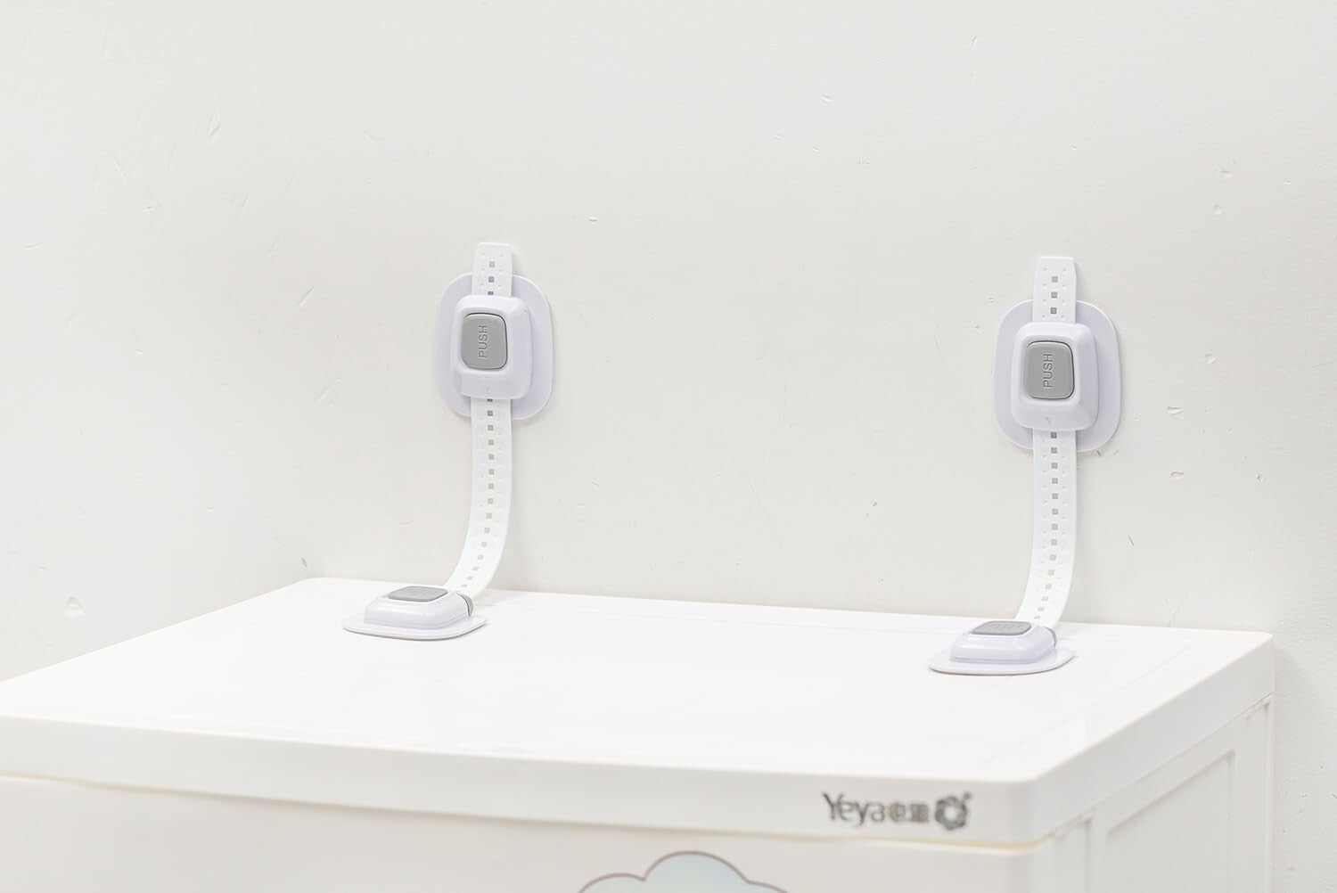 Anti Tip Furniture Wall Anchors for Toddlers - Damage-Free Installation, 4 Pack