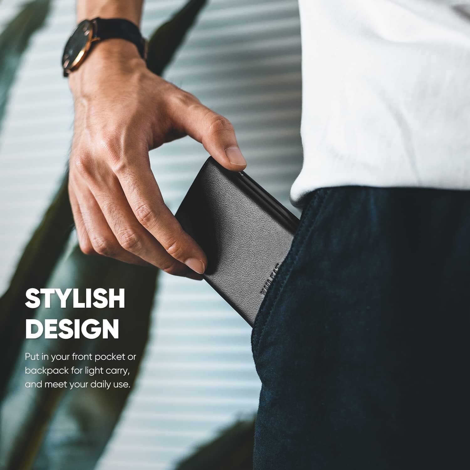 Exquisite Hand-Stitched Leather Wallet with Multiple Card Slots - Perfect Gift