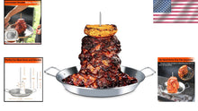 Load image into Gallery viewer, 3-Way Adjustable Vertical Skewer for Tacos, Shawarma &amp; Kabobs - Stainless Steel