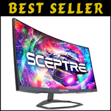 Load image into Gallery viewer, 240Hz Curved Gaming Monitor, 24.5-Inch, 1ms, Full HD with Built-In Speakers