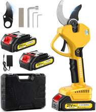 Load image into Gallery viewer, Modern Cordless Pruning Shears with 2 Lithium-Ion Batteries and Safety Features