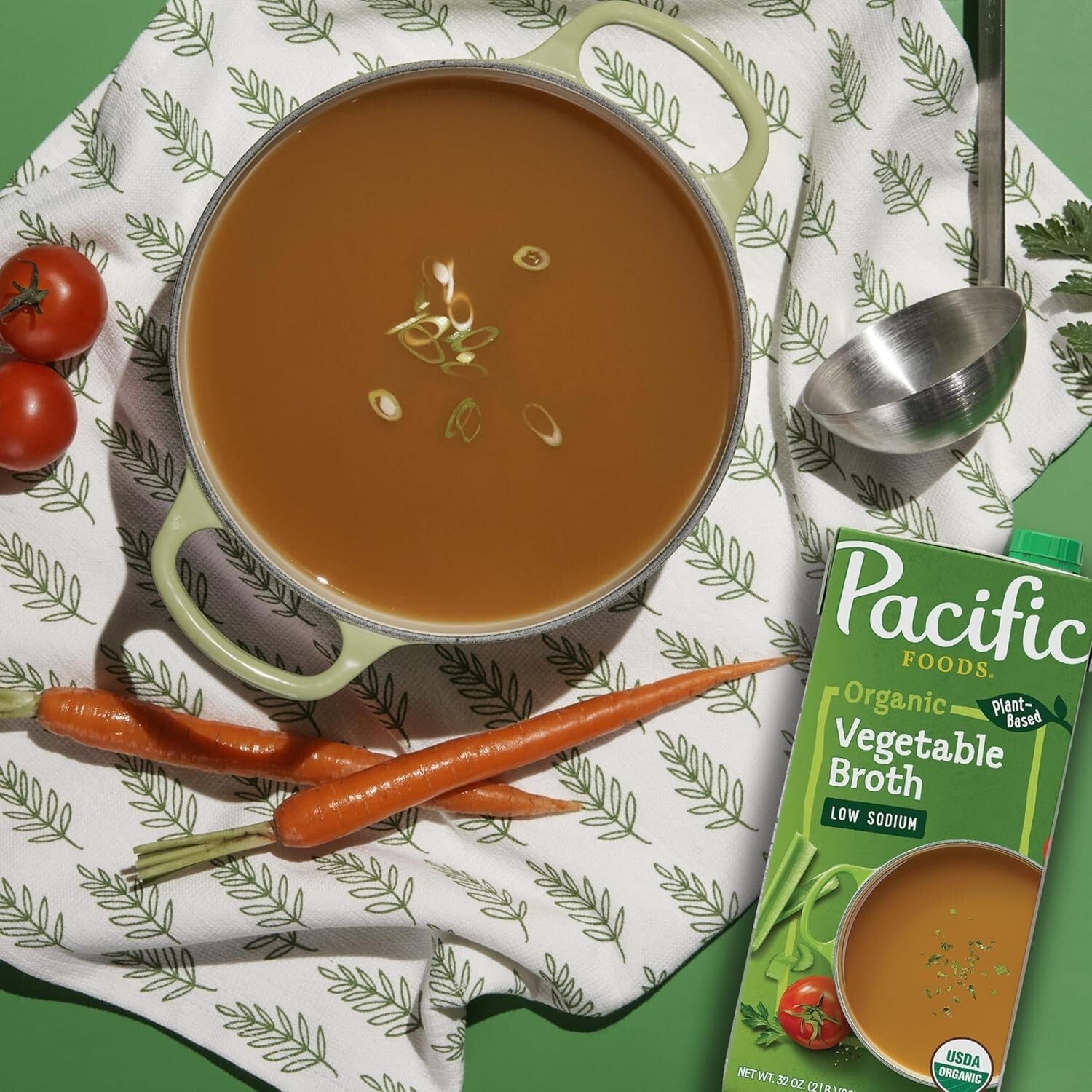 32 oz Organic Vegetable Broth Case of 12, Plant-Based & Gluten-Free Goodness