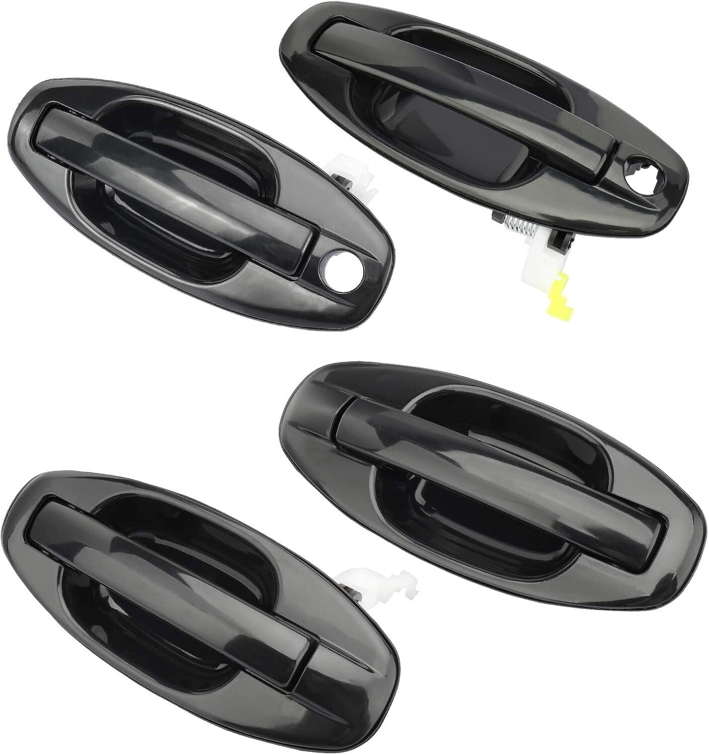 Durable 4-Pc Door Handle Replacement for Hyundai Santa Fe - 12 Month Warranty