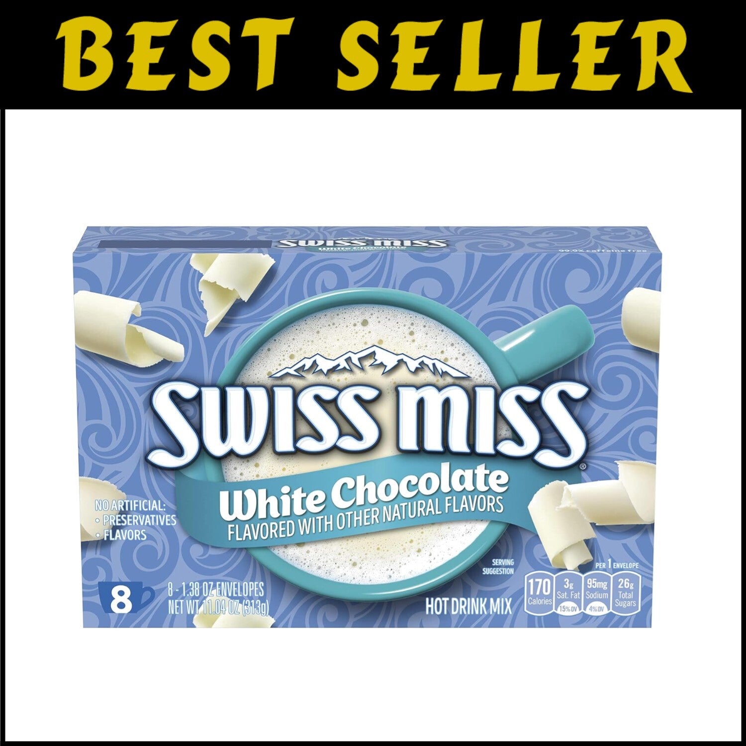 12 Boxes of Creamy White Chocolate Hot Drink Mix - Perfect for All Occasions