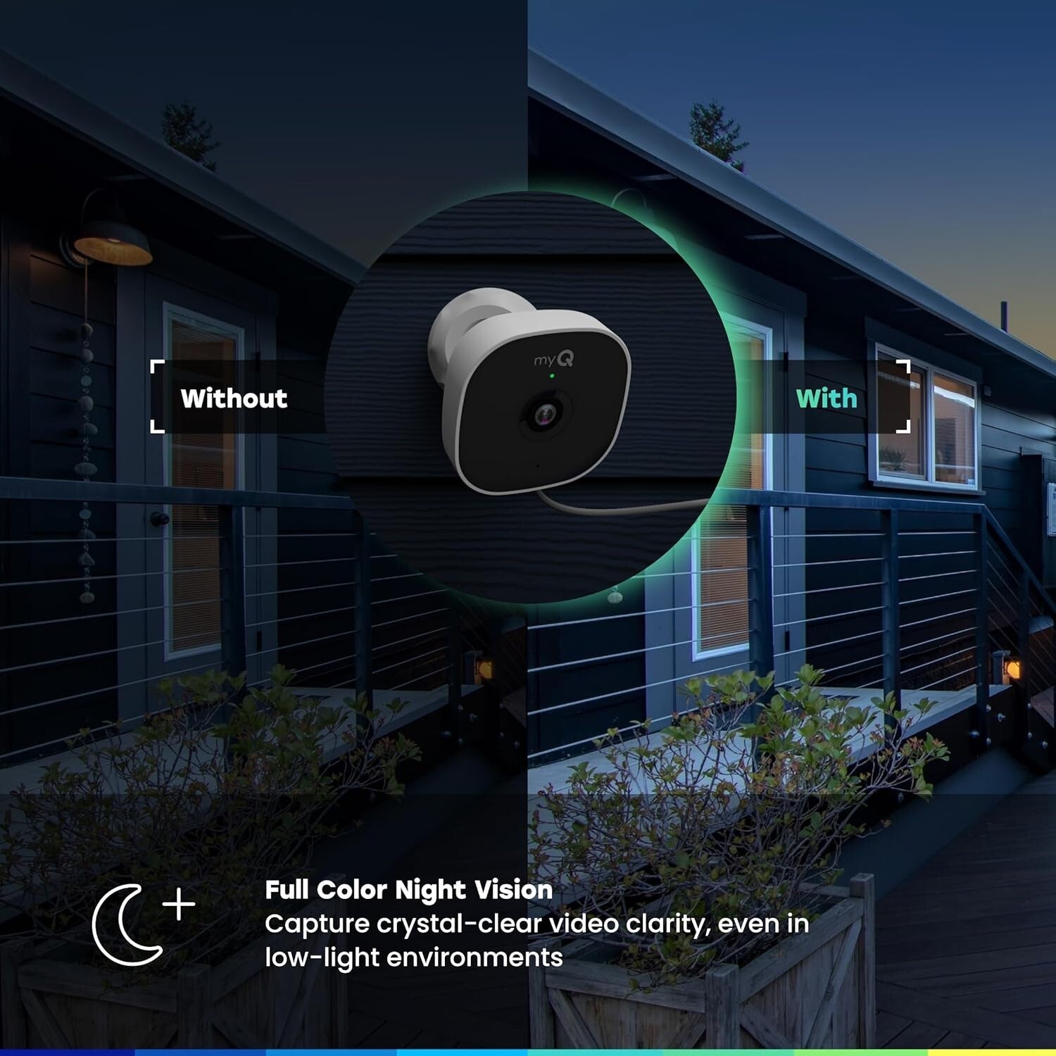 Weatherproof myQ Smart Camera - 1080p HD, Motion Detection & Smartphone Control