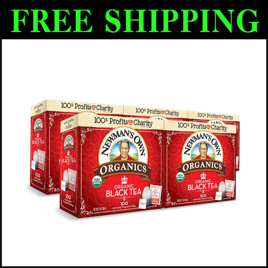Organic Black Tea - 100 Individually Wrapped Bags for Ultimate Comfort & Health