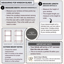 Load image into Gallery viewer, Versatile Cordless Window Blinds - 2-Inch Faux Wood in Bright White, 34.5" x 60"