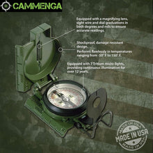 Load image into Gallery viewer, Precision Military Lensatic Compass - Waterproof &amp; Built for Tough Conditions