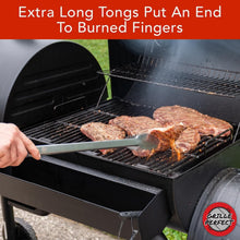Load image into Gallery viewer, Super Long 24-Inch Heavy Duty BBQ Tongs with Non-Slip Grips for Safe Grilling