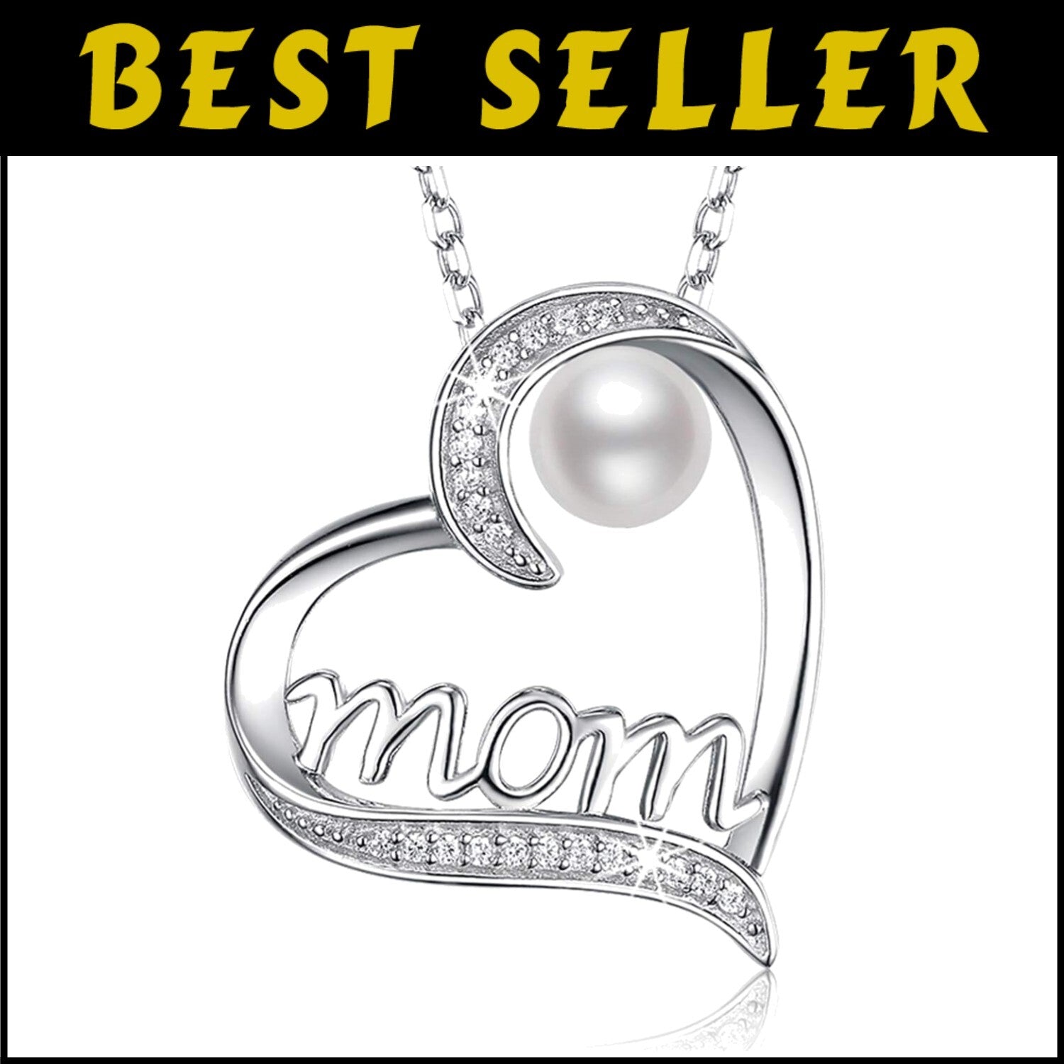 Elegant 925 Sterling Silver Birthstone Heart Pendant Necklace for Women