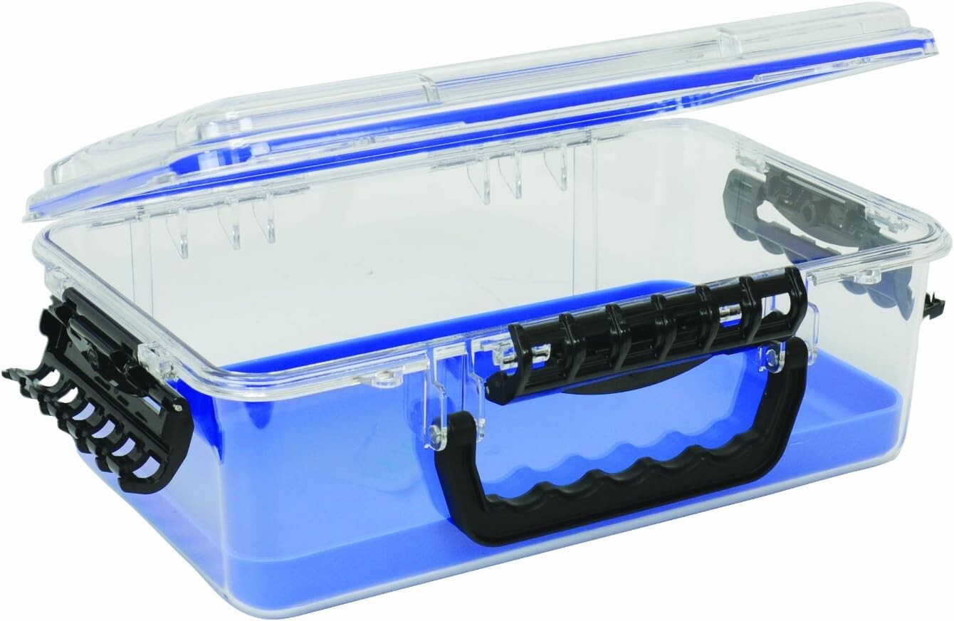 Compact Waterproof Dry Box with Secure Latches - Ideal for Fishing & Camping
