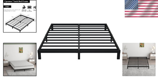 Elegant & Sturdy 7-Inch Full Bed Frame - Squeak & Scratch Resistant Design