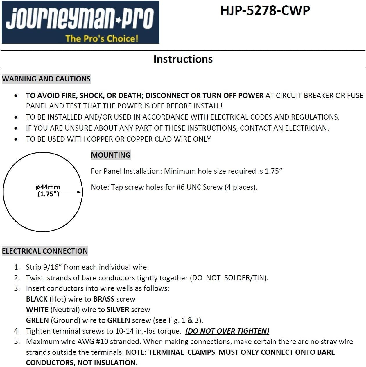 Industrial Grade 15 AMP Flanged Power Inlet with Integrated Nylon Faceplate