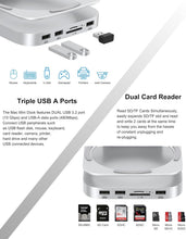 Load image into Gallery viewer, Premium Aluminum Dock for Mac Mini M4 - 8TB SSD Enclosure &amp; USB 3.1 Connectivity
