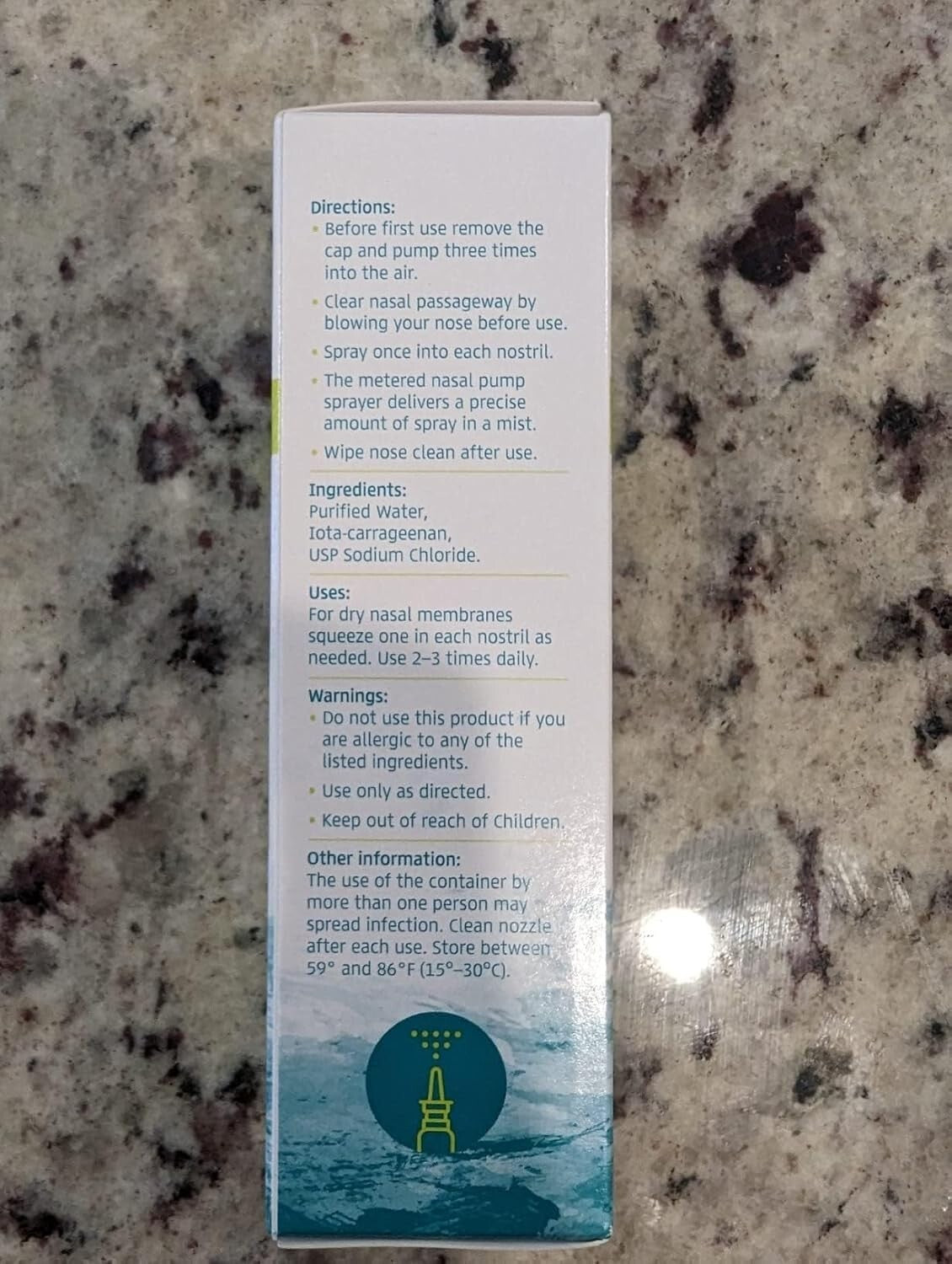 Allergen-Fighting Nasal Spray - Natural Saline for Daily Use (1.7 fl. oz.)