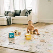 Load image into Gallery viewer, Portable 71"x71" ABC Padded Play Mat - Ideal for Tummy Time &amp; Growing Minds