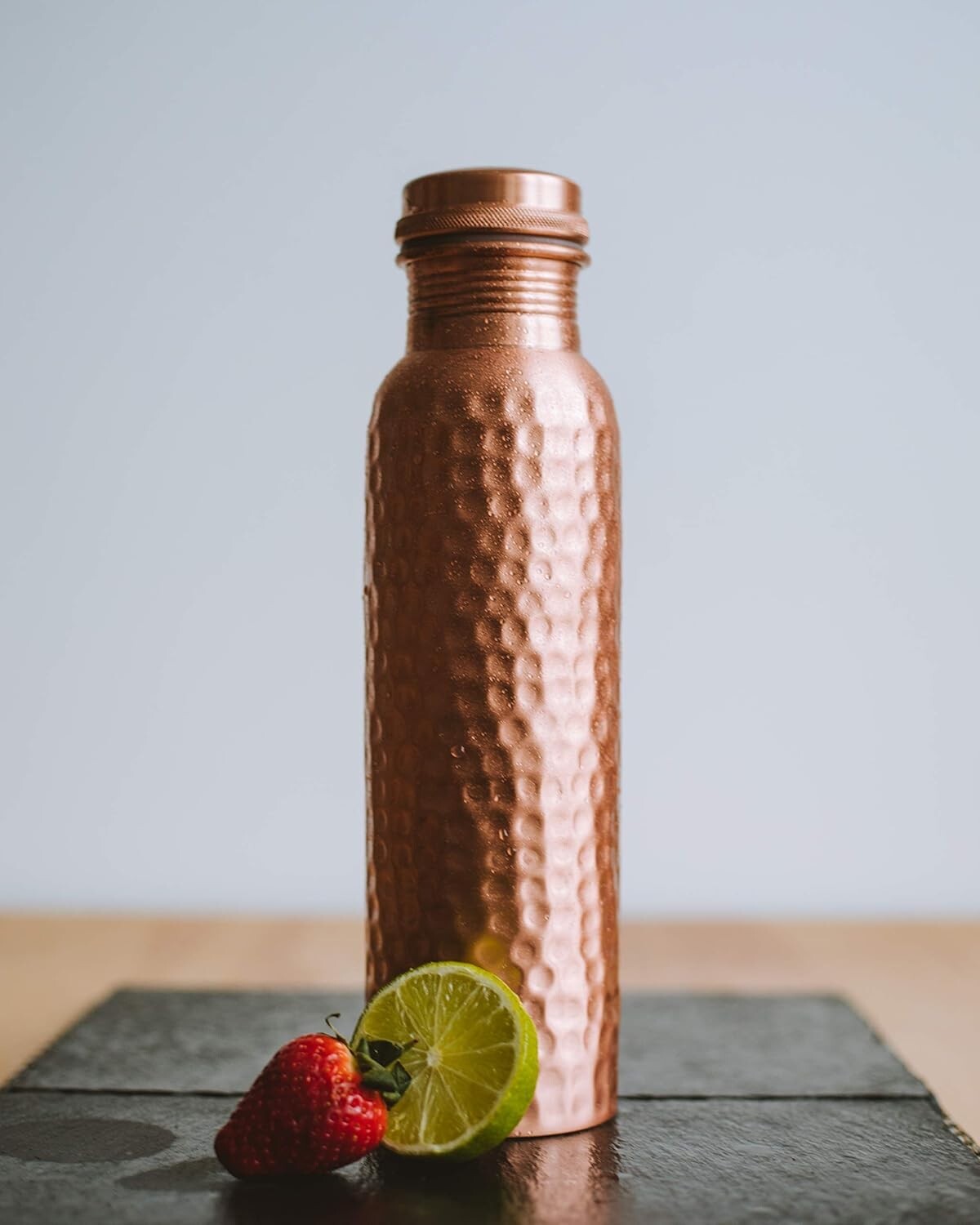 Elegant Ayurvedic Copper Water Vessel - 34 Oz Extra Large Hydration Solution