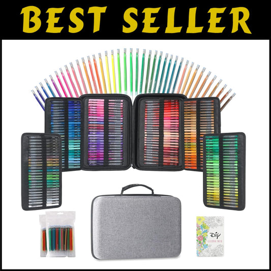 Ultimate 312 Count Glitter Gel Pens with 40% More Ink - Ideal Art Supplies