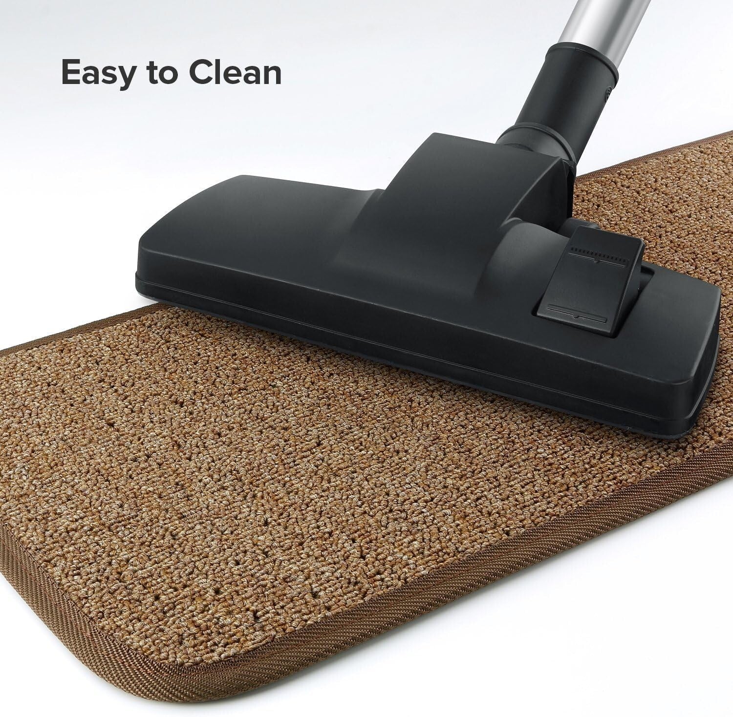 13-Piece Non-Slip Stair Treads Carpet - Washable Indoor Step Covers in Brown