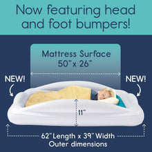 Load image into Gallery viewer, Inflatable Kids Mattress with Extra Tall Bumpers - Ideal for Travel and Camping