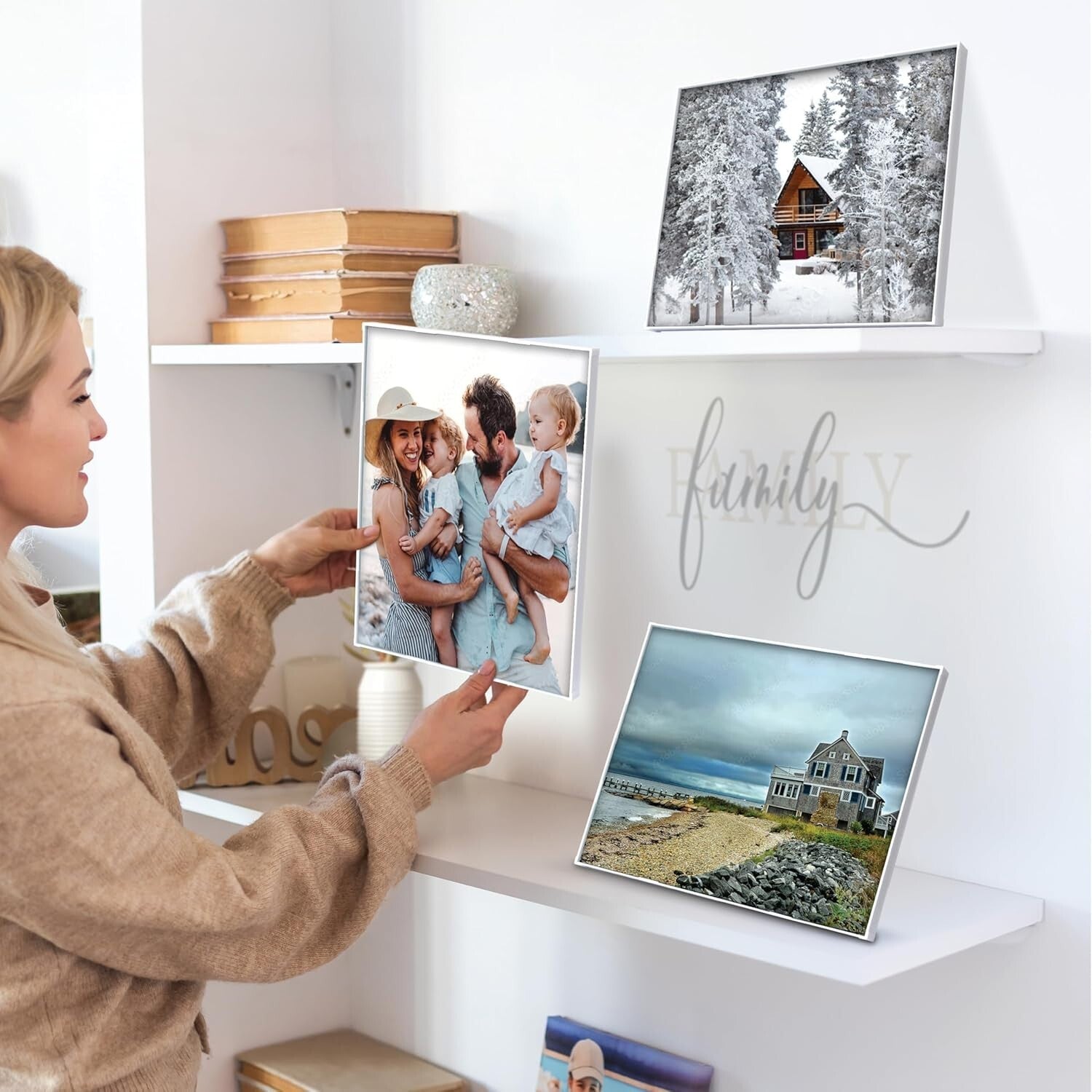 Versatile White 8.5x11 Picture Frame Set - Ideal for Certificates and Artwork