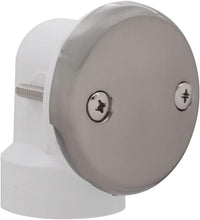 Load image into Gallery viewer, Satin Nickel 14" x 1-1/2" Tub Waste Assembly with Tip-Toe Drain Plug - 1-Pack