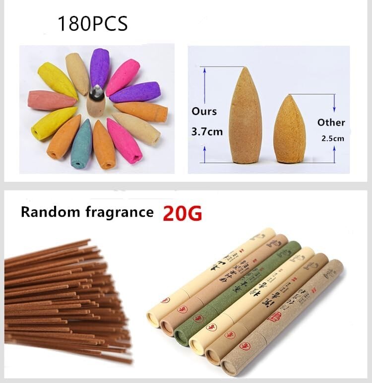 Elegant Waterfall Incense Holder with Long-Lasting Aroma - Unique Home Ornament