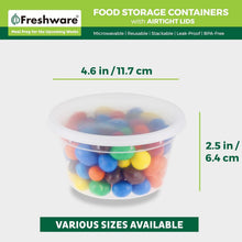 Load image into Gallery viewer, 12 oz Clear Stackable Deli Containers with Lids – Ideal for Meal Prep &amp; Freezer