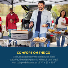 Load image into Gallery viewer, Portable Slim-Fold Cook Station with Heat-Resistant Tabletop &amp; 4 Side Tables
