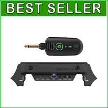 Load image into Gallery viewer, Rechargeable Wireless Acoustic Guitar Pickup with Dual Soundhole System - Black