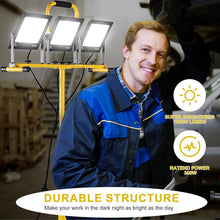Load image into Gallery viewer, 30000 Lumen Waterproof LED Work Light with Adjustable Tripod for Professionals