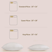 Load image into Gallery viewer, Luxury Hotel Collection King Size Goose Down Pillow Set - 2 Soft Support Pillows