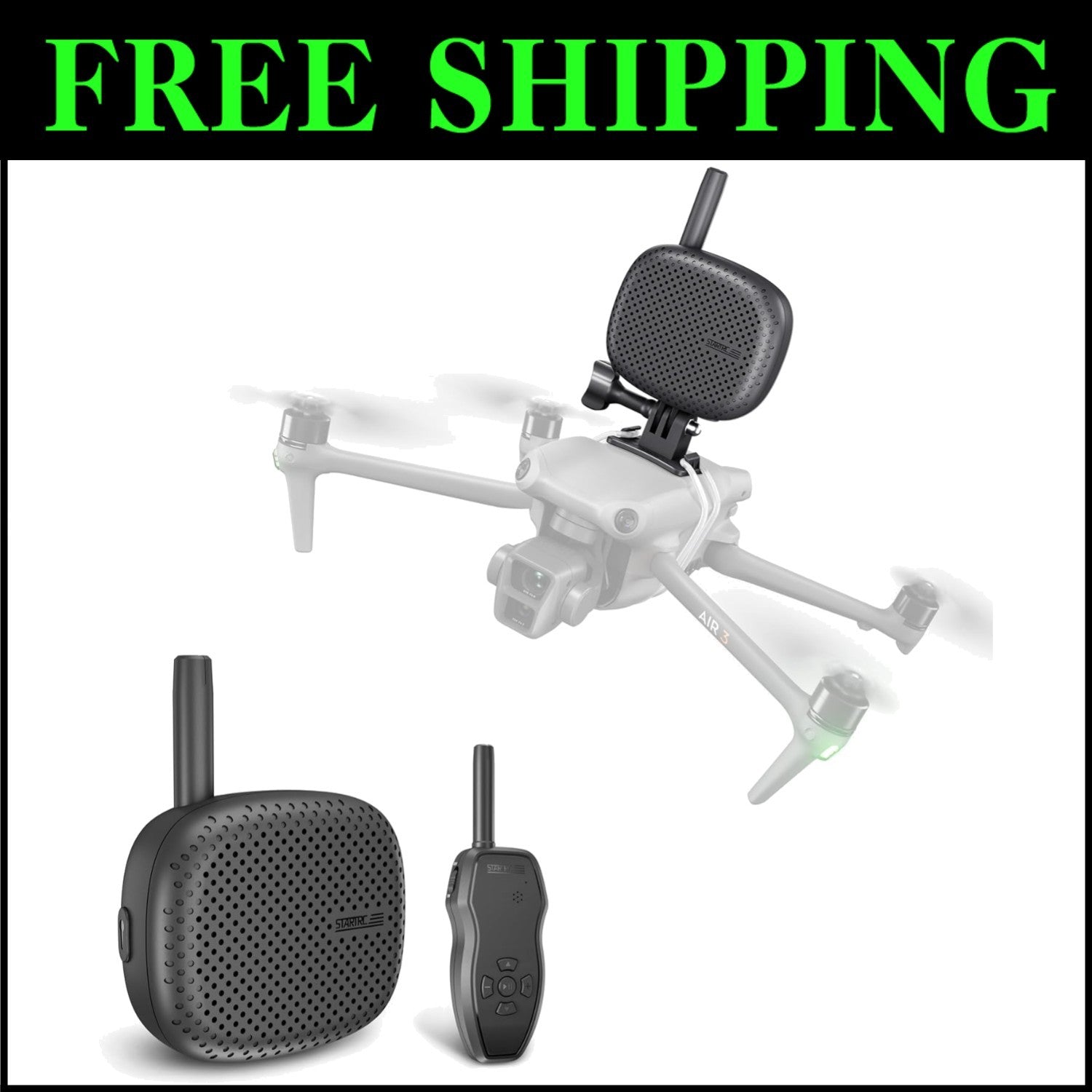 Durable Drone Speaker with 120 Decibel Output - Perfect for Emergency Alerts