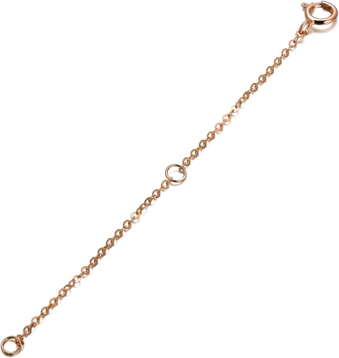 Elegant 14K Gold Chain Extender - 3 Inch Adjustable for Endless Styling Options