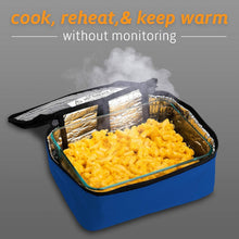 Load image into Gallery viewer, Portable Electric Lunch Box &amp; Food Heater with Glass Container - 1.5qt - Blue